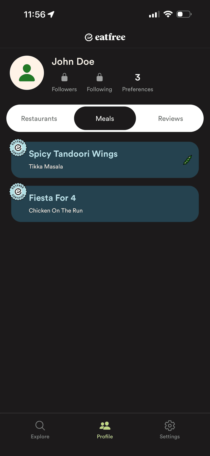 EatFree app — Save